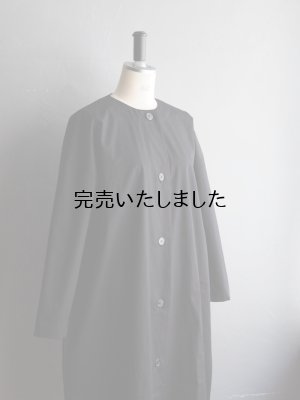 画像9: DUI JUJUDHAU(デュイ ズーズーダウ) ROUND NECK COAT-ラウンドネックコート LSブラック