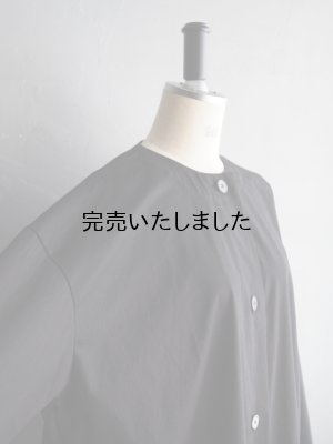画像12: DUI JUJUDHAU(デュイ ズーズーダウ) ROUND NECK COAT-ラウンドネックコート LSブラック
