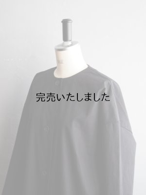 画像14: DUI JUJUDHAU(デュイ ズーズーダウ) ROUND NECK COAT-ラウンドネックコート LSブラック