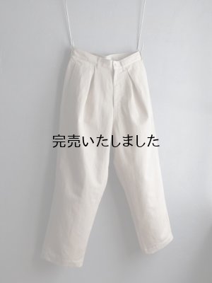 画像8: Still By Hand(スティルバイハンド) コットンリネンインボックスプリーツパンツ ライトベージュ