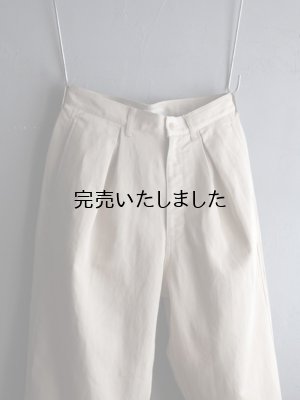 画像9: Still By Hand(スティルバイハンド) コットンリネンインボックスプリーツパンツ ライトベージュ