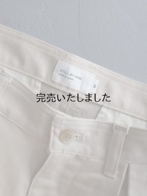 画像19: Still By Hand(スティルバイハンド) コットンリネンインボックスプリーツパンツ ライトベージュ
