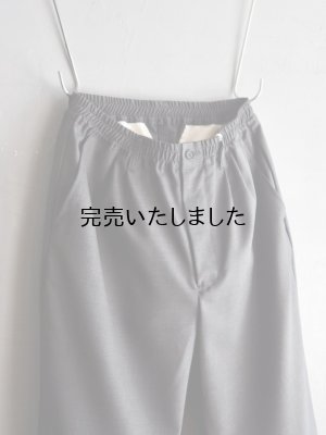 画像9: Still By Hand(スティルバイハンド) スーパー120'sサマーウールイージースラックス チャコール