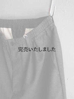 画像11: Still By Hand(スティルバイハンド) スーパー120'sサマーウールイージースラックス チャコール