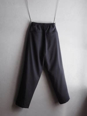 画像16: Still By Hand(スティルバイハンド) スーパー120'sサマーウールイージースラックス ブラックネイビー