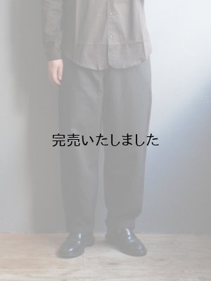 画像4: Style Craft Wardrobe(スタイルクラフトワードローブ) PANTS #7 linen cotton serge INK