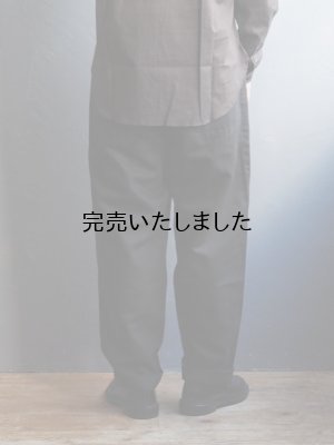 画像6: Style Craft Wardrobe(スタイルクラフトワードローブ) PANTS #7 linen cotton serge INK