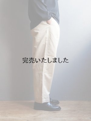 画像5: Still By Hand(スティルバイハンド) コットンリネンインボックスプリーツパンツ ライトベージュ