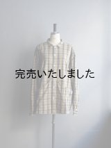allinone(オールインワン) SMOCK GROWTH マドラスチェック ブラウンチェック