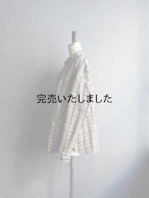 画像2: allinone(オールインワン) SMOCK GROWTH マドラスチェック ブラウンチェック