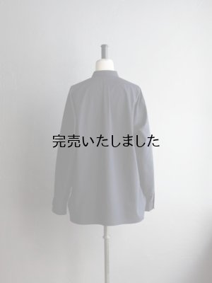 画像9: Still By Hand(スティルバイハンド) コットンリップストッププルオーバーシャツ ブラックネイビー