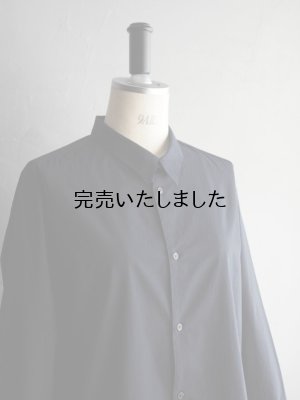 画像11: Still By Hand(スティルバイハンド) コットンリップストッププルオーバーシャツ ブラックネイビー