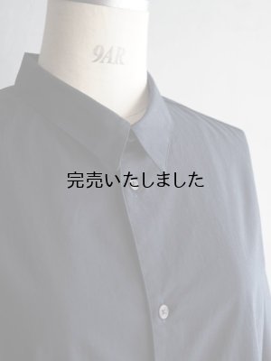 画像12: Still By Hand(スティルバイハンド) コットンリップストッププルオーバーシャツ ブラックネイビー