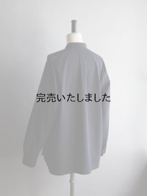 画像20: Still By Hand(スティルバイハンド) コットンリップストッププルオーバーシャツ ブラックネイビー