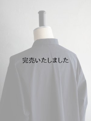 画像21: Still By Hand(スティルバイハンド) コットンリップストッププルオーバーシャツ ブラックネイビー