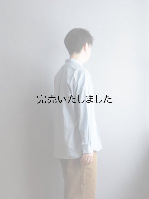 画像5: Still By Hand(スティルバイハンド) コットンリップストッププルオーバーシャツ サックスブルー