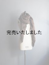 HONNETE(オネット) Wide Stole-ワイドストール ブラウンチェック