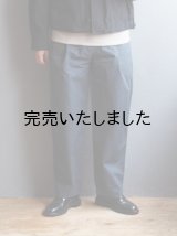 Still By Hand(スティルバイハンド) ガーメントダイワイドテーパードパンツ ティールブルー