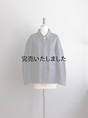 画像1: Still By Hand(スティルバイハンド) 10oz デニムカバーオールジャケット ネイビー