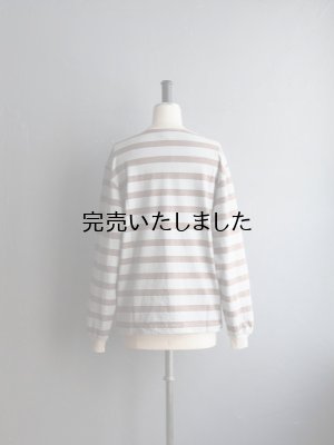 画像6: ENDS and MEANS(エンズアンドミーンズ) Horizontal Stripe L/S Tee サックスブラウンストライプ