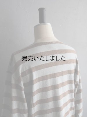画像18: ENDS and MEANS(エンズアンドミーンズ) Horizontal Stripe L/S Tee サックスブラウンストライプ