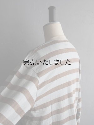 画像19: ENDS and MEANS(エンズアンドミーンズ) Horizontal Stripe L/S Tee サックスブラウンストライプ