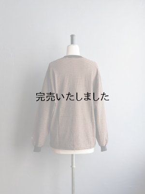 画像6: ENDS and MEANS(エンズアンドミーンズ) Horizontal Stripe L/S Tee ブラックストライプ