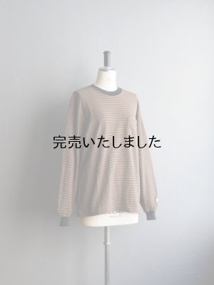画像8: ENDS and MEANS(エンズアンドミーンズ) Horizontal Stripe L/S Tee ブラックストライプ