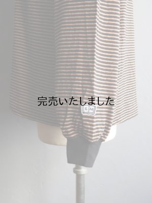 画像15: ENDS and MEANS(エンズアンドミーンズ) Horizontal Stripe L/S Tee ブラックストライプ