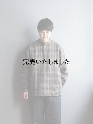 画像4: ENDS and MEANS(エンズアンドミーンズ) Band Caller Shirts グリーンチェック