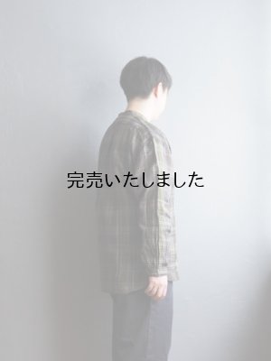 画像5: ENDS and MEANS(エンズアンドミーンズ) Band Caller Shirts グリーンチェック