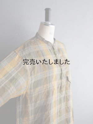 画像10: ENDS and MEANS(エンズアンドミーンズ) Band Coller Shirts イエローチェック