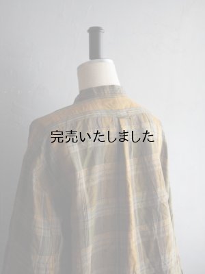 画像17: ENDS and MEANS(エンズアンドミーンズ) Band Coller Shirts イエローチェック