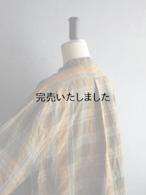 画像18: ENDS and MEANS(エンズアンドミーンズ) Band Coller Shirts イエローチェック
