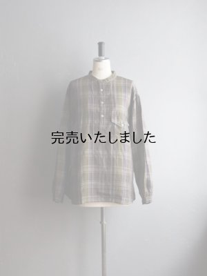 画像7: ENDS and MEANS(エンズアンドミーンズ) Band Caller Shirts グリーンチェック