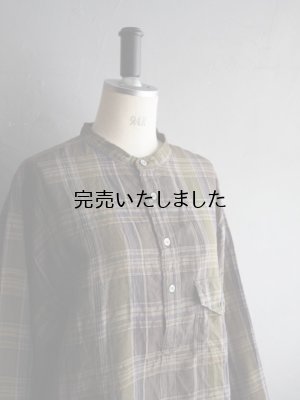 画像11: ENDS and MEANS(エンズアンドミーンズ) Band Caller Shirts グリーンチェック