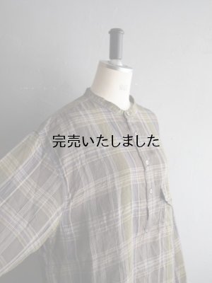 画像13: ENDS and MEANS(エンズアンドミーンズ) Band Caller Shirts グリーンチェック