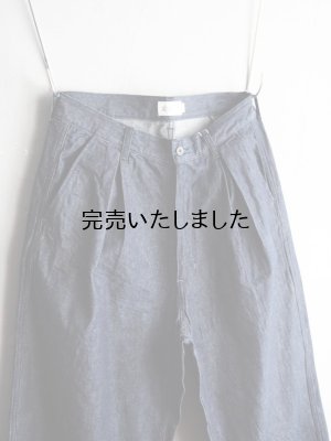 画像9: Still By Hand(スティルバイハンド) インボックスプリーツ10オンスデニムパンツ ネイビー
