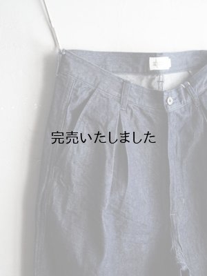 画像10: Still By Hand(スティルバイハンド) インボックスプリーツ10オンスデニムパンツ ネイビー