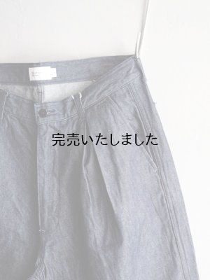 画像11: Still By Hand(スティルバイハンド) インボックスプリーツ10オンスデニムパンツ ネイビー