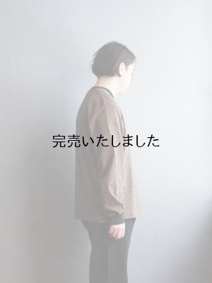 画像2: ENDS and MEANS(エンズアンドミーンズ) Horizontal Stripe L/S Tee ブラックストライプ