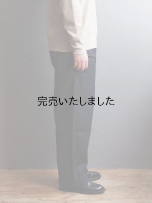 画像2: Still By Hand(スティルバイハンド) インボックスプリーツ10オンスデニムパンツ ネイビー