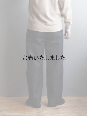 画像3: Still By Hand(スティルバイハンド) インボックスプリーツ10オンスデニムパンツ ネイビー