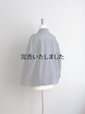 画像7: Still By Hand(スティルバイハンド) 10オンスデニムジャケット ネイビー