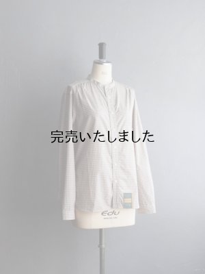 画像5: ASEEDONCLOUD(アシードンクラウド) Handwerker-ハンドベイカー- HW collarless shirt キャメルチェック
