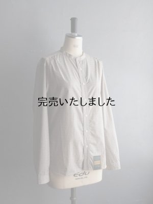 画像6: ASEEDONCLOUD(アシードンクラウド) Handwerker-ハンドベイカー- HW collarless shirt キャメルチェック