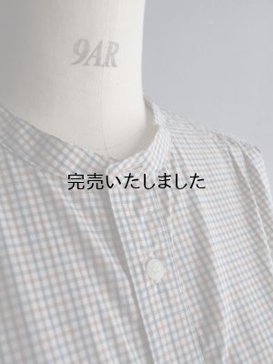 画像8: ASEEDONCLOUD(アシードンクラウド) Handwerker-ハンドベイカー- HW collarless shirt キャメルチェック