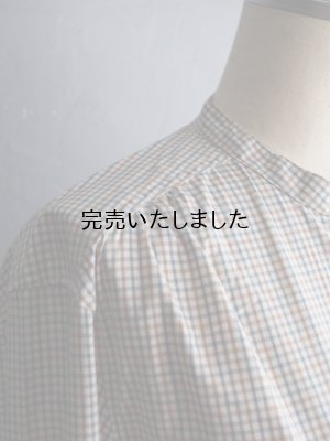画像9: ASEEDONCLOUD(アシードンクラウド) Handwerker-ハンドベイカー- HW collarless shirt キャメルチェック