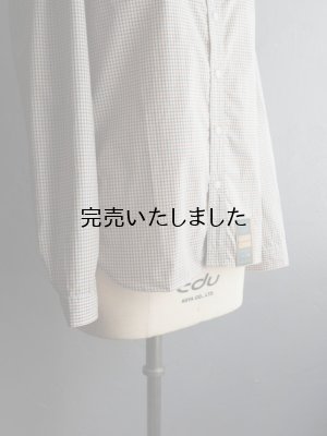 画像11: ASEEDONCLOUD(アシードンクラウド) Handwerker-ハンドベイカー- HW collarless shirt キャメルチェック