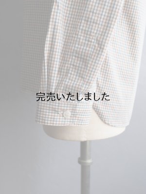 画像13: ASEEDONCLOUD(アシードンクラウド) Handwerker-ハンドベイカー- HW collarless shirt キャメルチェック